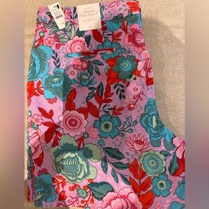Talbots Floral Chino Shorts - Pink and Blue